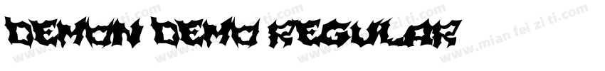 demon demo Regular字体转换